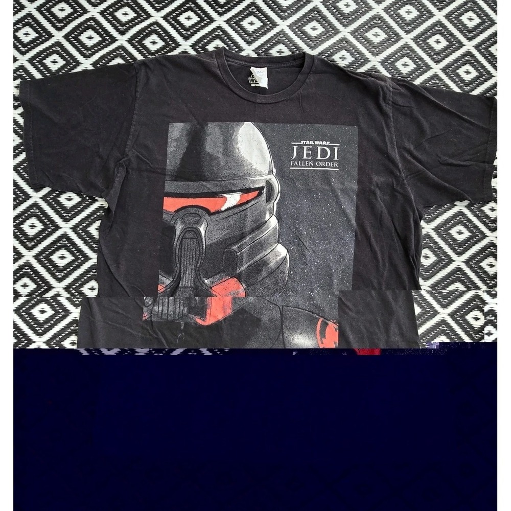 Star Wars Jedi Fallen Order Purge Trooper Graphic T Shirt Black Adult 2XL XXL